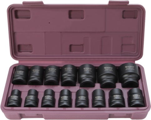 Набор головок торцевых ударных 1/2 DR, 10-32 мм, 15 предметов, Thorvik S23S1115S (54417) фото 1