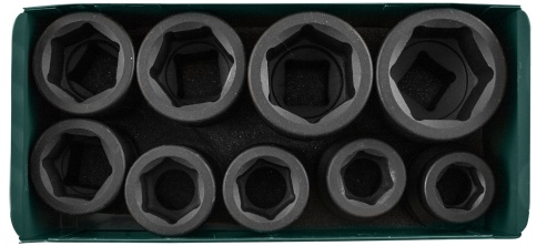 Набор головок ударных 1 DR, 24-50 мм, 9 шт., Jonnesway S03A8109S фото 2