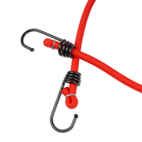 Резинка крепления груза 80 см х 8 мм, 2 шт (метал.крючки) AVS TL-06 фото 3