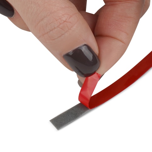 Лента клейкая двусторонняя AVS SCH-029 6 mm x 5 m акриловая основа (серая)  фото 2