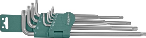 Набор угловых ключей Torx Extra Long Т9-Т50 (10 шт) Jonnesway H12S110S фото 1
