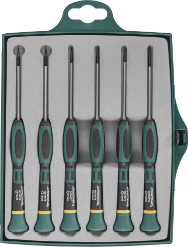 Набор отверток для точной механики Torx Т5-Т10 (6 шт) Jonnesway D3765T06S фото 1
