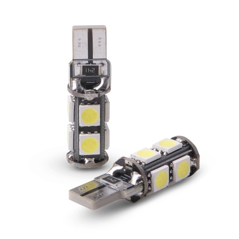 C011 T10 /белый/ (W2.1x9.5d) CANBUS 9SMD 5050, коробка 2 шт. фото 2