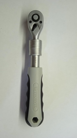 Трещоточная рукоятка телескопическая 1/4"DR, 72 зубца, Thorvik S1R572 (54089) фото 2