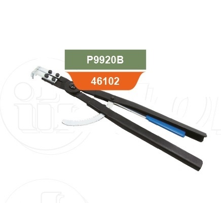 Щипцы для стопорных колец с фиксатором изогнутые 90° сжим, 165-300мм, 4.5-5.5мм, 500мм, Jonnesway P9 фото 1