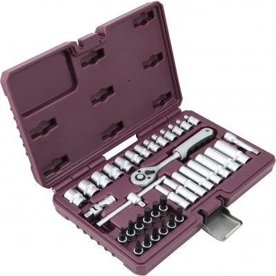 Набор инструмента 1/4"DR, 38 предметов, Thorvik TS038 (54001) в кейсе фото 4