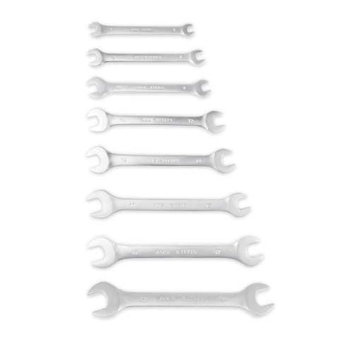Набор ключей гаечных рожковых на держателе (6-22 мм) (8 предметов) AVS K1N8P фото 9