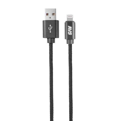 Кабель AVS IP-X1 USB/Lightning, 12 Вт, 1 м (A07045S) фото 1