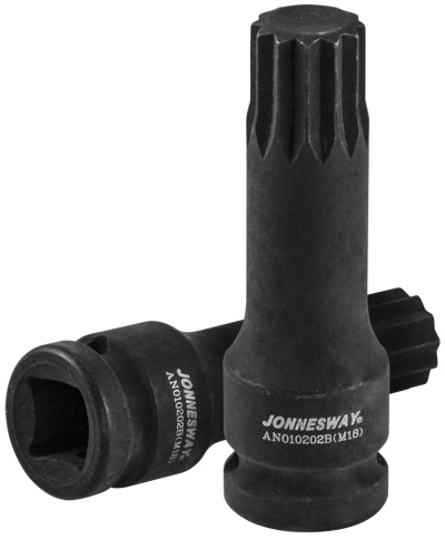 Торцевая насадка 1/2 DR, M18x78 мм, для задней ступицы автомобилей VAG, Jonnesway AN010202B фото 1