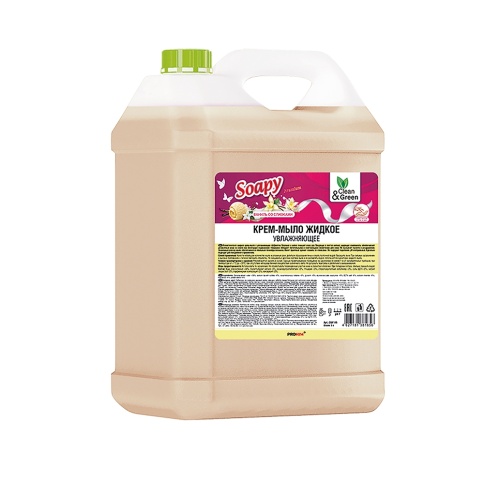 Жидкое крем-мыло INTENSE сливочная ваниль 5 л. увлажняющее Clean&Green CG8185 фото 2