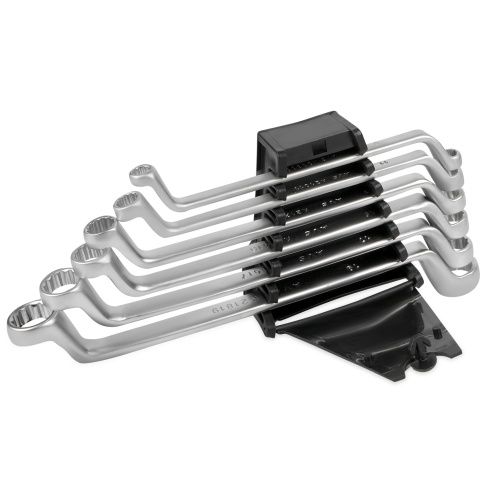 Набор ключей гаечных накидных изогнутых на держателе (8-19 мм) (6 предметов) AVS K2N6P фото 3