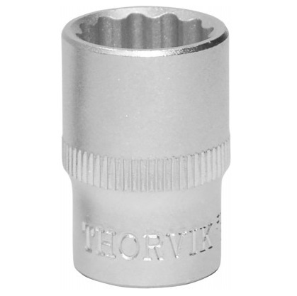 Головка торцевая 12-гранная 1/2"DR, 17 мм, Thorvik S13S1217 (54155) фото 1