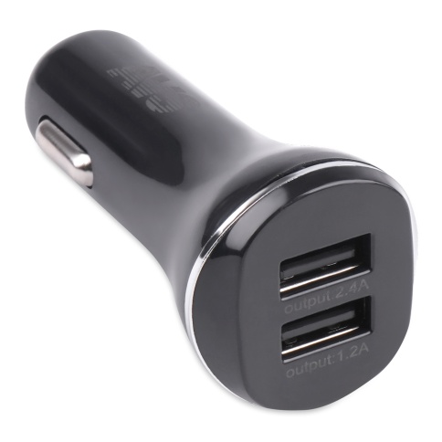 Автомобильное ЗУ AVS UC-322, 2 USB, 2.4 A, 12 Вт, черный (A07281S) фото 1
