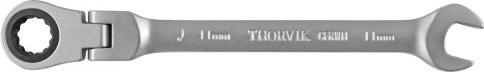 Ключ комбинированный трещоточный карданный, 11 мм, Thorvik CFRW11 (53478) фото 1