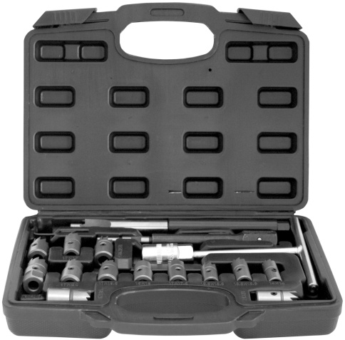 Набор для восстановления посадочных отверстий дизельных форсунок, 17 пред., Thorvik DICS17 (53897) фото 4