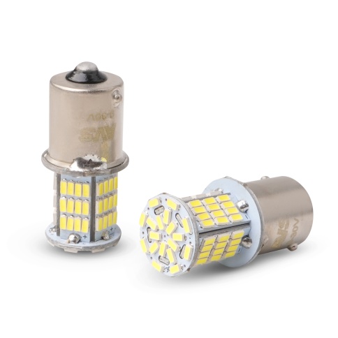 S100A T15/белый/(BA15S) CANBUS 78SMD 3014, 10-30V, 1 contact, коробка 2 шт. фото 2
