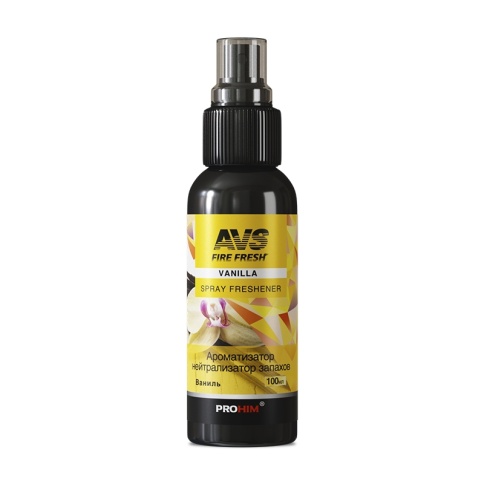 Ароматизатор-нейтрализатор запахов AVS AFS-001 Stop Smell (аром.Vanilla/ Ваниль) (спрей100 мл.) фото 2