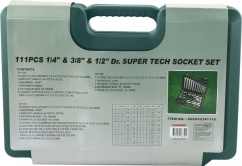 Набор инструментов Super Tech, 111 предметов, Jonnesway S68H5234111S фото 5