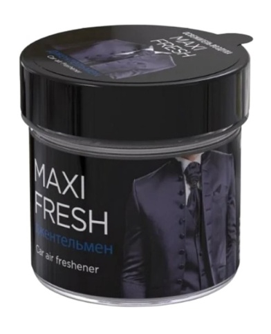 Ароматизатор воздуха MAXI FRESH CMF-110 "ДЖЕНТЕЛЬМЕН" (банка, 100 гр.) фото 1