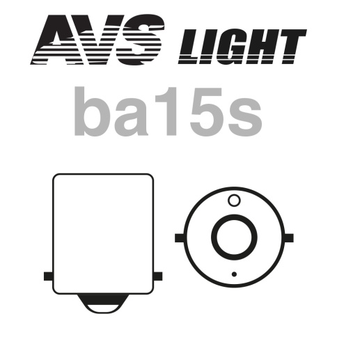 Лампа AVS Vegas 12V. P21W(BA15S) "red" BOX 10шт. фото 2