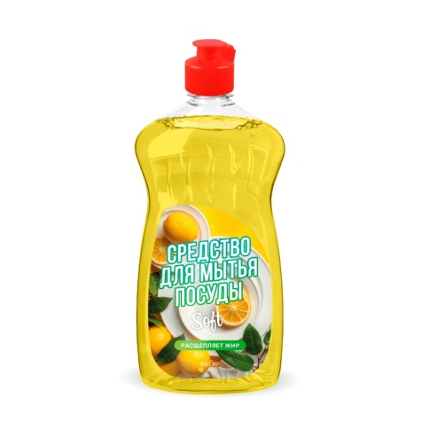 Средство для мытья посуды Soft "Лимон" 500 мл. Clean&Green CG8452 фото 1