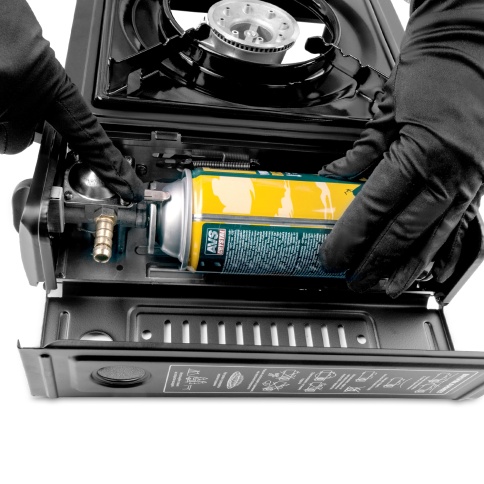 Плита газовая портативная в кейсе AVS GS-02 (встроен.переходник)  фото 6