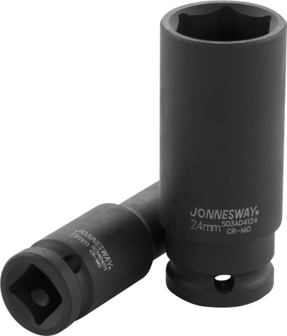 Головка торцевая ударная глубокая 1/2 DR, 17 мм, Jonnesway S03AD4117 фото 1