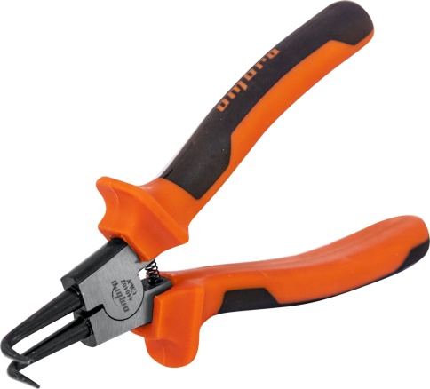 Щипцы для стопорных колец, загнутый разжим, 180 мм, Ombra 440407 фото 3