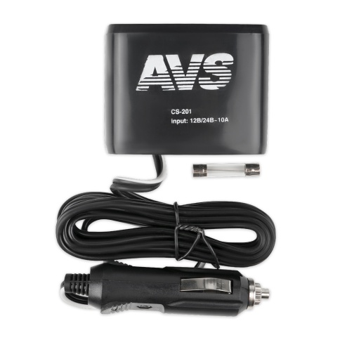 Разветвитель прикуривателя AVS 12/24 (на 2 выхода) CS201 фото 1