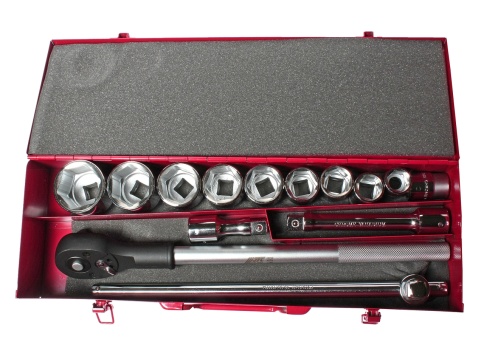 Набор головок торцевых 3/4"DR, 22-50 мм, 15 предметов, JTC-H615M (в кейсе) фото 1