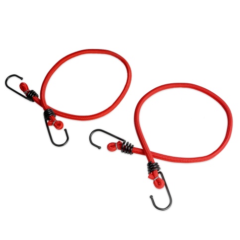 Резинка крепления груза 60 см х 8 мм, 2 шт (метал.крючки) AVS TL-05 фото 1