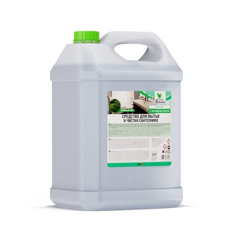 Средство для мытья и чистки сантехники "Bio-Gel" (с активным хлором) 5 кг. Clean&Green CG8053 фото 2