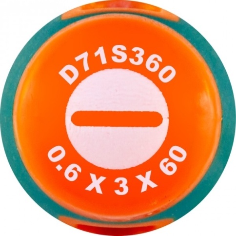 Отвертка стержневая шлицевая ANTI-SLIP GRIP, SL3.0х60 мм, Jonnesway D71S360 (46118) фото 2