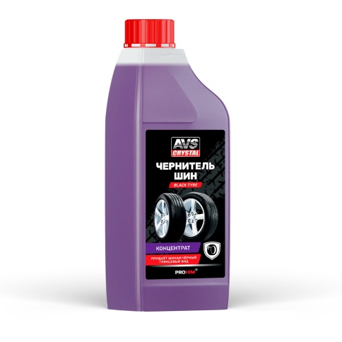 Чернитель шин BLACK TYRE (концентрат) 1 л AVS AVK-614 фото 1
