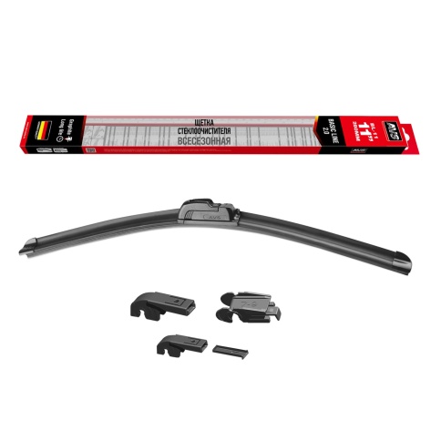 Щетки стеклоочистителя AVS б/к 28 см "11" (1шт.) универсальные BL-11 фото 3