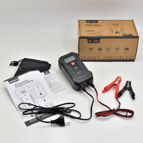 Автоматическое зарядное устройство для 6 и 12 вольтовых АКБ, BERKUT BC-04A (9 стадий зарядки) фото 2