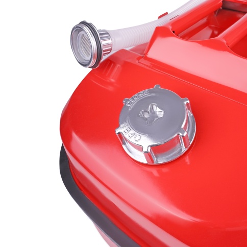 Канистра топливная металлическая горизонтальная 20 Л (красная) AVS HJM-20 фото 3