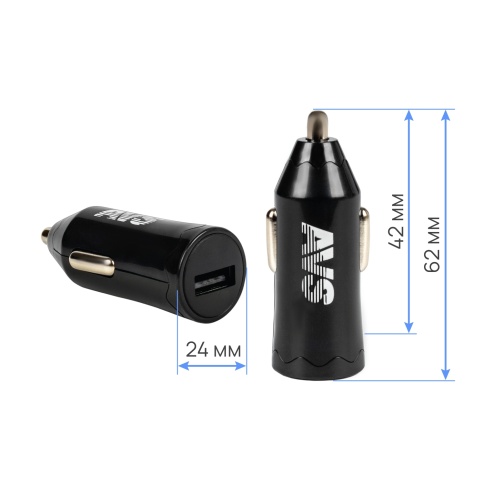Автомобильное ЗУ AVS UC-311, 1 USB, 1.2 А, 6 Вт, черный (A07280S) фото 4