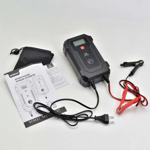 Автоматическое зарядное устройство для 6 и 12 вольтовых АКБ, BERKUT BC-08A (9 стадий зарядки) фото 8