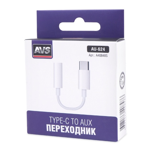 Кабель AVS AU-624 Type-C/AUX гнездо (A40848S)  фото 2