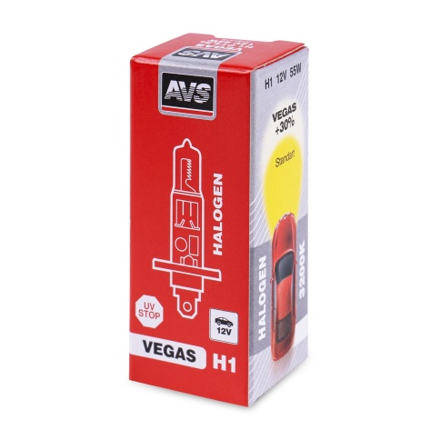 Галогенная лампа AVS Vegas H1.12V.55W.1шт. фото 4