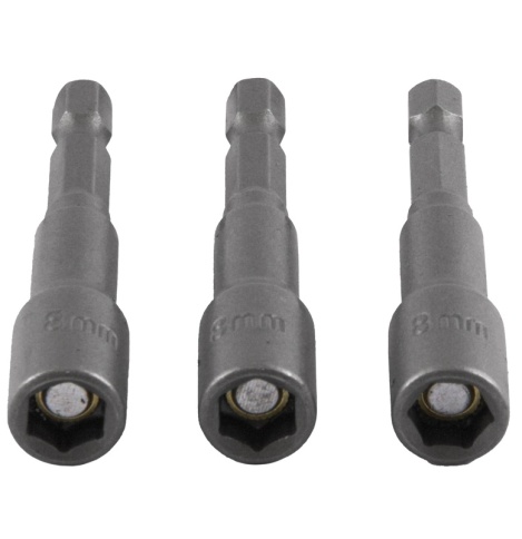 Набор насадок торцевых 8 мм с магнитной вставкой HDR 1/4 DR, 3 пр., Thorvik SH11SM118S3 (54373) фото 2