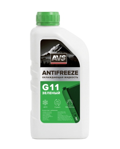 Охлаждающая жидкость Antifreeze G11 HOAT -40C, зеленый, 1 кг AVS AVK-518 фото 1