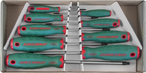 Набор отверток Anti Slip, Torx T8-T40, 9 предметов, Jonnesway D71T109S фото 1