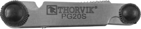 Набор резьбовых шаблонов для наружных резьб, 20 предметов, Thorvik PG20S (52875) фото 2