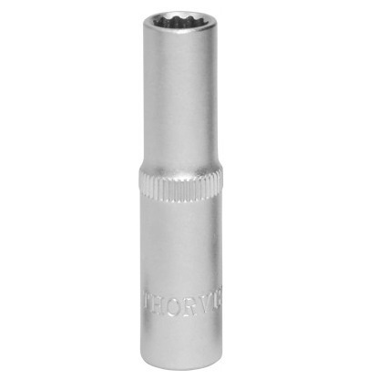 Головка торцевая глубокая 12-гранная 1/4"DR, 7 мм. Thorvik S11S22070 (54061) фото 1