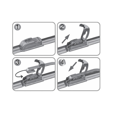 Щетка стеклоочистителя AVS Optimal Line OL-28 (70см) фото 3