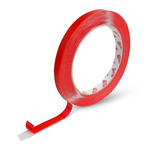 Лента клейкая двусторонняя AVS SCH-027 9 mm x 5 m акриловая основа (прозрачная) фото 1