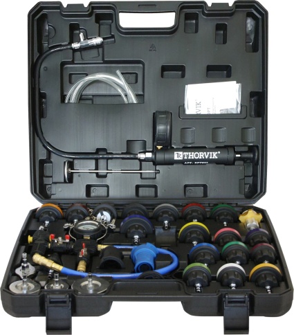 Набор для проверки герметичности системы охлаждения, 33 предмета, Thorvik RPTS33 (53900) фото 3