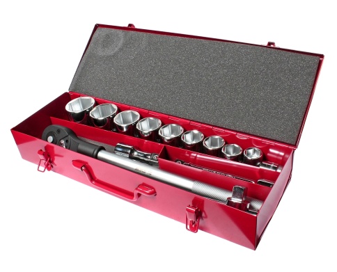 Набор головок торцевых 3/4"DR, 22-50 мм, 15 предметов, JTC-H615M (в кейсе) фото 2